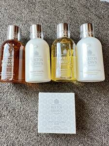 【新品・未開封】モルトンブラウン MOLTON BROWN アメニティーセット 5点 シャンプー コンディショナー シャワージェル ボディーローション