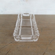 イギリス ヴィンテージ雑貨 ガラス製 プレスドグラス 小物入れ ガラストレー トレー 英国 glass 1052sc_画像5