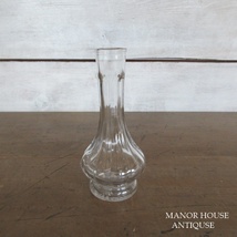 イギリス インテリア雑貨 ガラス製 フラワーベース 花瓶 花器 一輪挿し 置き物 飾り 英国 glass 1054sc_画像1
