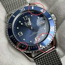アイスウォッチ 腕時計 ice watch 017667 steel メッシュ ブルー ミディアム [アウトレット 箱付属品なし]_画像7