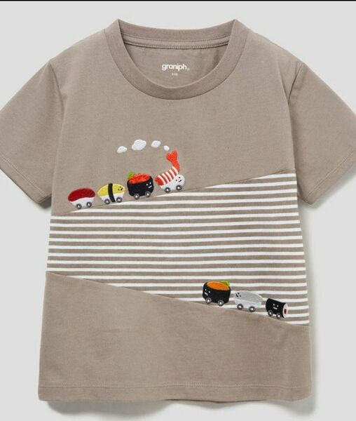 新品 graniph グラニフ スシトレイン 寿司 キッズTシャツ