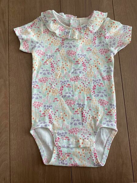 H＆M ろんぱ 半袖ロンパース 半袖 BABY 花柄 柄