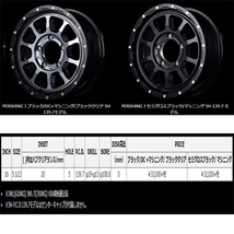 ナイトロパワー M10 PERSHING J 16インチ 5.5J P.C.D:139.7 5穴 インセット：20 セミグロスブラック/マシニング 4本セット_画像3