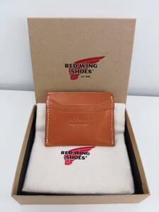 REDWING レッドウィング PREMIUM LEATHER GOODS 95027 Card Holder カードホルダー 新品 未使用 ハーマンオークブライドル オレンジ 茶色