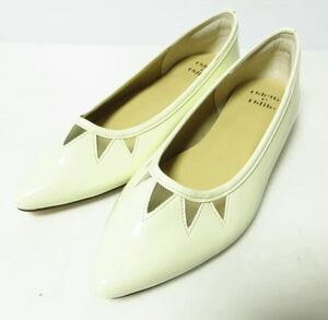 [ apparel ]* ultimate beautiful goods *otetoeoti-ru flat shoes low heel 23. white United Arrows lady's stylish 