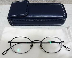 【美品　3.8万円】YELLOWS PLUS　イエローズプラス　SPECTOR　スペクター　C10　メガネ　眼鏡　チタン　ガンメタリック