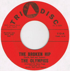 ●THE OLYMPICS / THE BROKEN HIP / SO GOODBYE [US 45 ORIGINAL 7inch シングル MOD R&B 試聴]