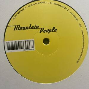 [Deep House, Tech House] Unknown Artist - Mountain007 / Mountain People / 2009