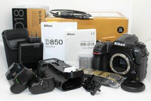 ニコン Nikon D850 ボディ+ MB-D18 バッテリーグリップ セット■ワンオーナー/元箱付き■Z2350