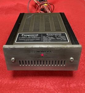 ①動作品☆ロンサムカーボーイ GM-40ステレオメインアンプ20W＋20W Pioneer 旧車 当時物 昭和パワーアンプ