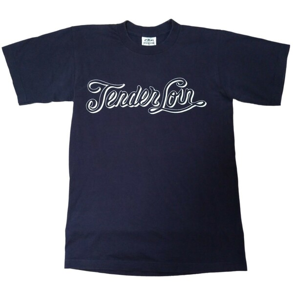 TENDERLOIN テンダーロイン Tシャツ ネイビー S 半袖Tシャツ 古着 ボルネオスカル ロゴTシャツ