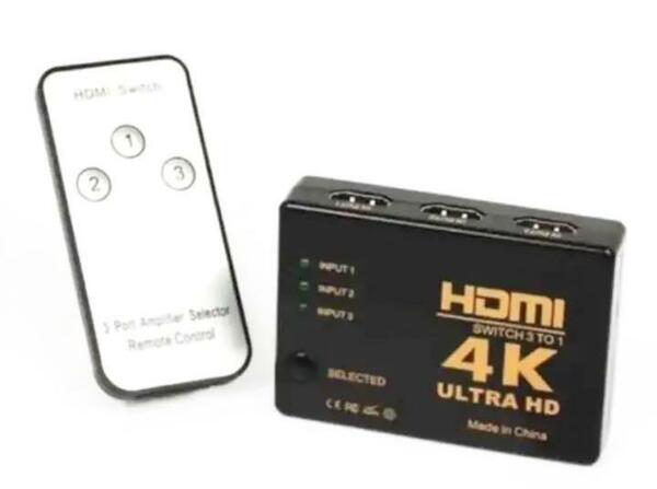 HDMI 切替器 4Kx2K HDMI分配器 セレクター 3入力 1出力