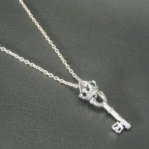 新品同様 美品 ROYAL ORDER SMALL KEY CHARM ロイヤルオーダー スモールキーチャーム ネックレス シルバー925 社外チェーン SP14-CHMの画像4