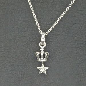 新品同様 美品 ROYAL ORDER Holy Rock Star w/ CZ PENDANT ロイヤルオーダー ホーリーロックスターペンダント シルバー925 社外チェーン