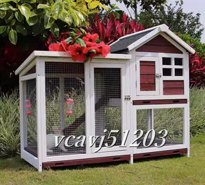 * beautiful goods * chicken small shop . is to small shop pet holiday house house rabbit small shop wooden rainproof . corrosion high quality breeding outdoors .. garden cleaning easy to do 