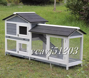 * new goods * chicken small shop . pet holiday house house wooden is to small shop rainproof . corrosion rabbit small shop breeding outdoors .. garden cleaning easy to do gray 