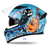 新品～ダブルレンズ バイク ジェット ヘルメット フルフェイスヘルメット 内蔵サングラス　サイズ、4色、選択可_画像6