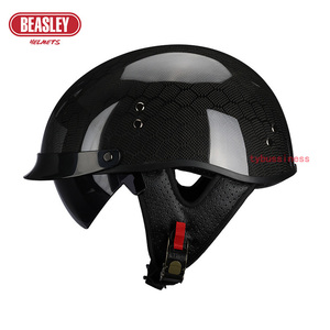  новое поступление retro карбоновый волокно открытый лицо шлем, Harley шлем semi-hat шлем мужчина . женщина M -XXL выбор возможно 