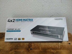 ★奈良県発★ 　4×2 HDMI MATRIX HDMI 4 INPUTS 2　OUTPUTS 　HDMI切替器　　　　　 プレステ4に使用してました!! 