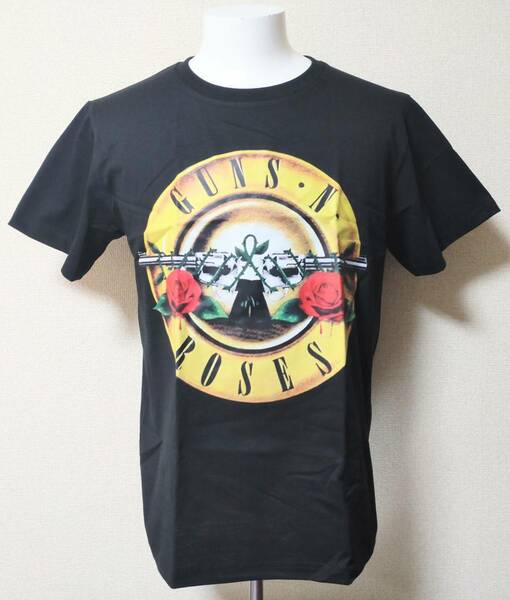 送料無料　【XLサイズ】ガンズ＆ローゼス　Tシャツ　ロックバンド　Guns N' Roses　ロゴ　ファンスマ