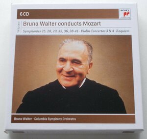 ＣＤ〇Bruno Walter Conducts Mozart　モーツァルト：交響曲集、ヴァイオリン協奏曲集、レクィエム／ブルーノ・ワルター　６CD