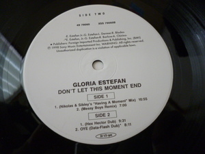Gloria Estefan / Don't Let This Moment End アップリフト VOCAL HOUSE 12 ラテン・サウンド　試聴