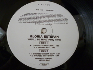 Gloria Estefan / You'll Be Mine (Party Time) アップリフト・ラテン VOCAL HOUSE 12 Love To Infinity & Ralphi Rosario 収録　試聴