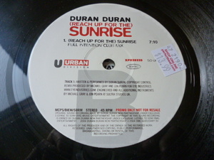 Duran Duran / (Reach Up For The) Sunrise rare PROMO 12 ultra .. Dan sub ru* sound audition 