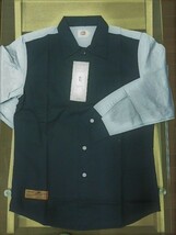 定価7900円 RED KAP Majestic ワークシャツ 長袖●黒Lサイズ ST14J-6659-LD アメカジ_画像2