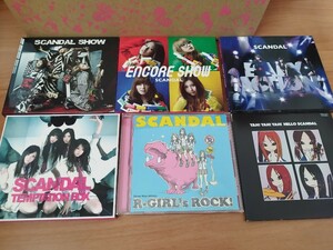 SCANDAL CD 6枚セット スキャンダル アルバム YAH!YAH!YAH! HELLO SCANDAL SHOW ENCORE SHOW BABY ACTION TEMPTATION BOX カバー R-GIRL's