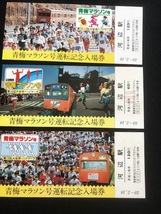 青梅マラソン号運転記念切符　2種類　昭和53年～_画像4