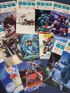 BANDAI ежемесячный журнал модель информация 1983 год 1 месяц ~12 месяц номер Mobile Suit Gundam GODZILLA Minky Momo Stop ... kun Dunbine в это время книга