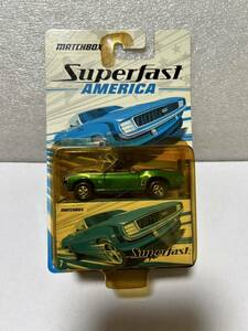 激レア絶版希少！マッチボックス！Super fast AMERICA！1969 CAMARO SS CONVERTIBLE！1/64スケール！新品未使用未開封品！当時物！