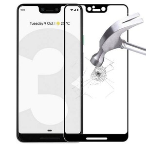 在庫処分 2枚入り 黒 Google Pixel 3XL ガラス フィルム 画面 保護 守る シール シート カバー 9H 頑丈 グーグル ピクセル Glass Film