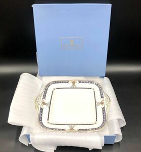 ウェッジウッド　ハイグローブ 　Wedgwood　Highgrove　プレート　皿　スクエア　耳付プレート 角皿 箱付WEDGWOOD 洋食器