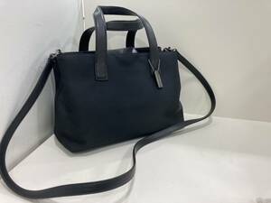 ◆【美品】COACH コーチ ブラック メタル キャンバス トートバッグ ショルダーバッグ レディース