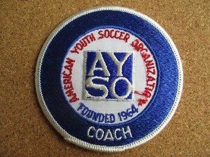 90s AYSO アメリカ サッカー American Youth Soccer Organizationコーチ 刺繍 ワッペン ビンテージ / アメリカ USA パッチ 古着 アメカジ