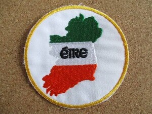 80s eire アイルランド ビンテージ 刺繍 ワッペン /EU イギリス アイリッシュ アメリカ USA パッチ