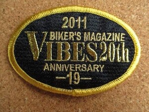 2011 VIBES バイブズ ミーティング 20th 限定 第19回 記念 ワッペン パッチ 苗場 ハーレーダビッドソンharley davidson ツーリング パッチ