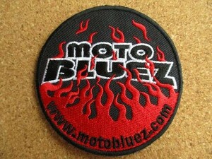 MOTO BLUEZ モトブルーズ ワッペン/神戸チョッパー キャンプ ミーティング ハーレーダビッドソン harley davidson VIVES ツーリング パッチ