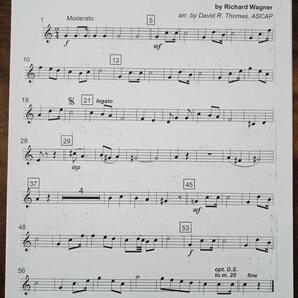 送料無料 金管5重奏楽譜 ワーグナー：結婚行進曲（婚礼の合唱） 歌劇『ローエングリン』より 2Trp/Hrn/Trb/Tuba アンサンブル譜の画像3