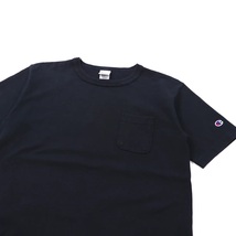 CHAMPION ヘビーウェイトTシャツ M ネイビー コットン T1011 USA製_画像5