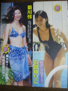 切り抜き　(a114-1）石田ゆり子　菊川怜　大河内志保　立河宣子　杉本彩　吉岡美穂　釈由美子