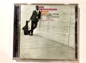 CD JOE HENDERSON/PAGE ONE ルディ・ヴァン・ゲルダーBLUE NOTE 84140 KENNY DORHAM,BUTCH WARREN