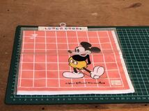 新品　未開封　当時物　ディズニー Disney Mickey Mouse ミッキーマウス　vintage retoro 古い　昔の　レトロ　雑貨　ハンカチ　ランチ_画像4
