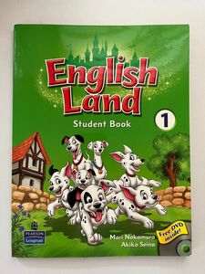 未使用　英語学習 幼児 小学生 English LAND 1 STUDENT BOOK DVD付　Pearson Longman