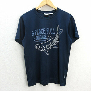 Z ■ Colombia/Cloudbia Print t -Frish [m] Navy/Men's/91 [Используется]