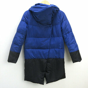 s■アーバンリサーチ/SENSE OF PLACE ボリュームネックダウン コート JKT【36】青系/LADIES/227【中古】