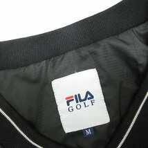 z■フィラ/FILA GOLF ゴルフウエア ンズプルオーバーブルゾン【M】紺/men's/5【中古】■_画像2