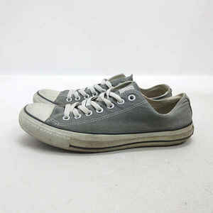 s■【27.5cm】コンバース/converse all star ローカット キャンバススニーカー ■灰/MENS/61【中古】